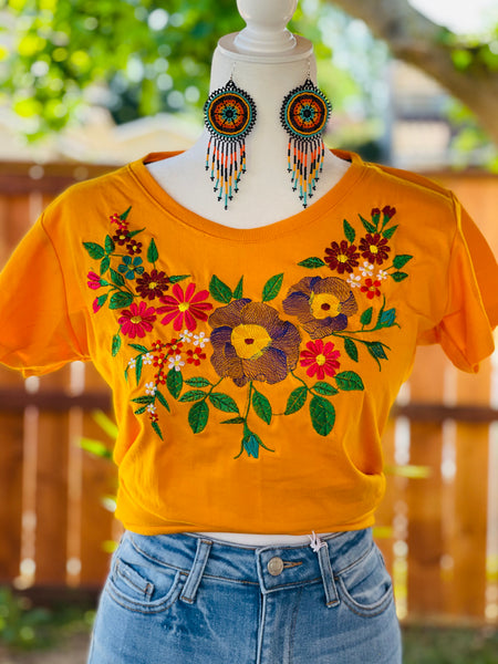 トップス 00s Share Spilit Hand Embroidery Top Érica embroidered t-shirt – JnL's Boutique