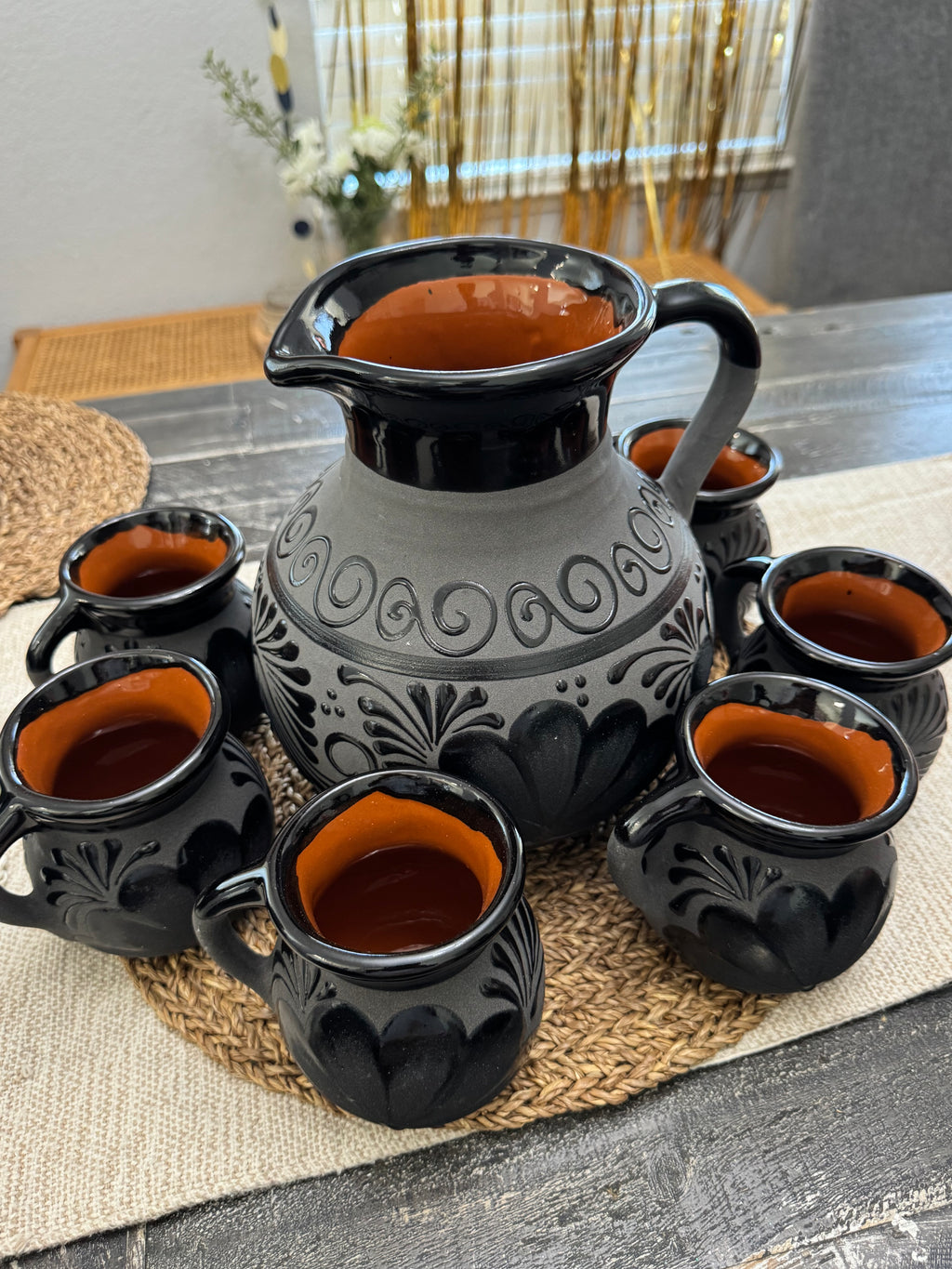 Jarra set ( 6 tazas )
