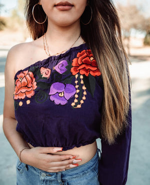Noche crop top