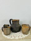 Atzompa Ahumada pitcher with 4 mugs