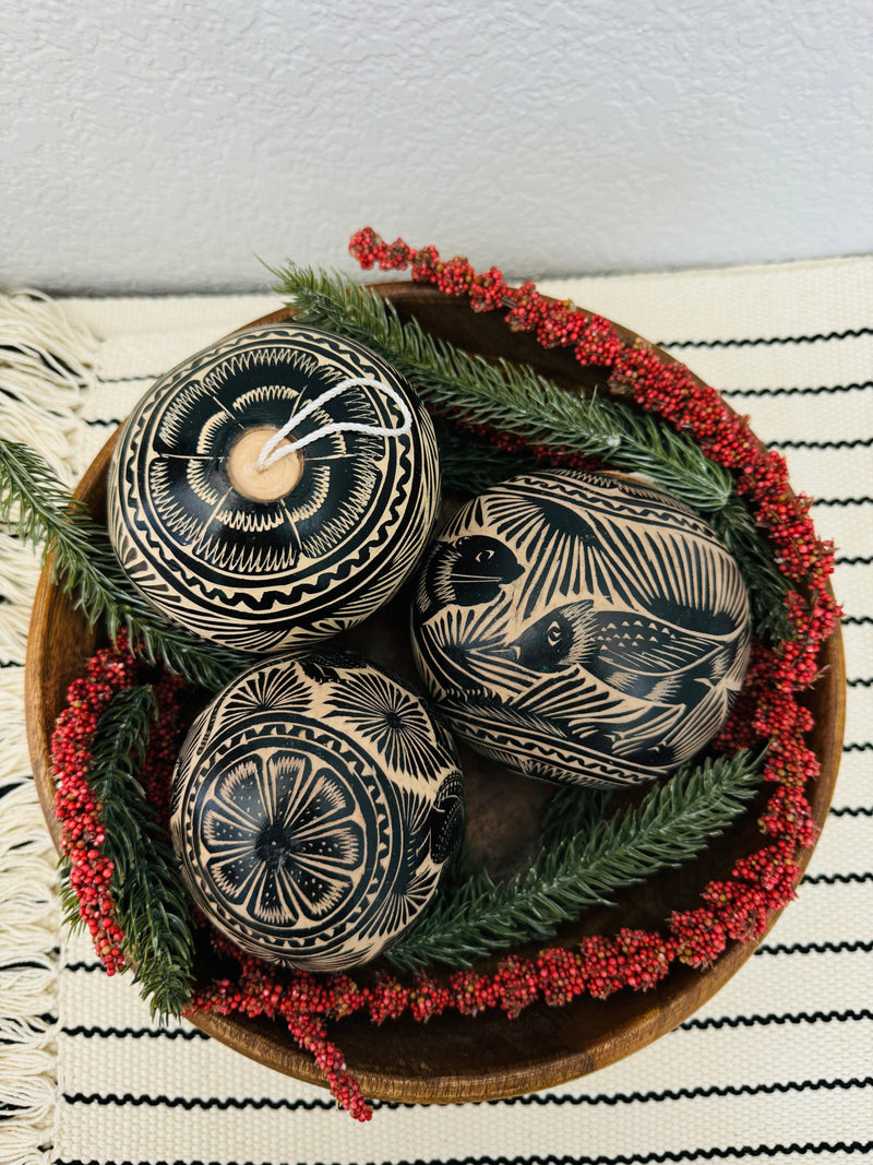 Jicara Christmas ornaments