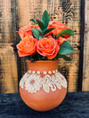 Atzompa embroidered vase