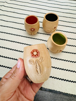 Atzompa embroidered shot cup