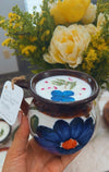 Flower mug candle