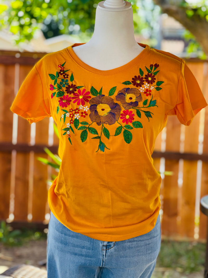 Érica  embroidered t-shirt