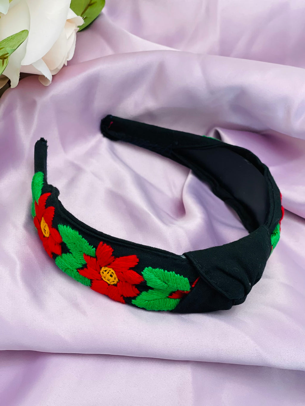 Embroidered headband