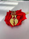 Heart te amo necklace set of 2