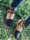 Maria Black Lace-Up