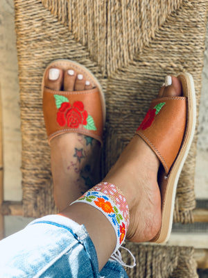 La Rosa sandals ( brown )