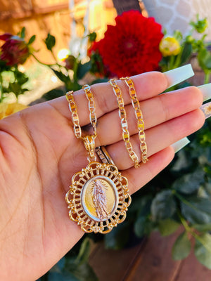 Virgen de Guadalupe necklace